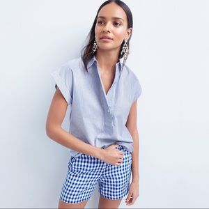 J Crew Striped Cotton Popover Top, sz 4T